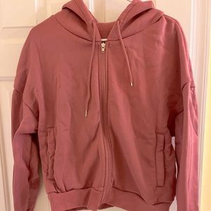 Pink Zip up hoodie